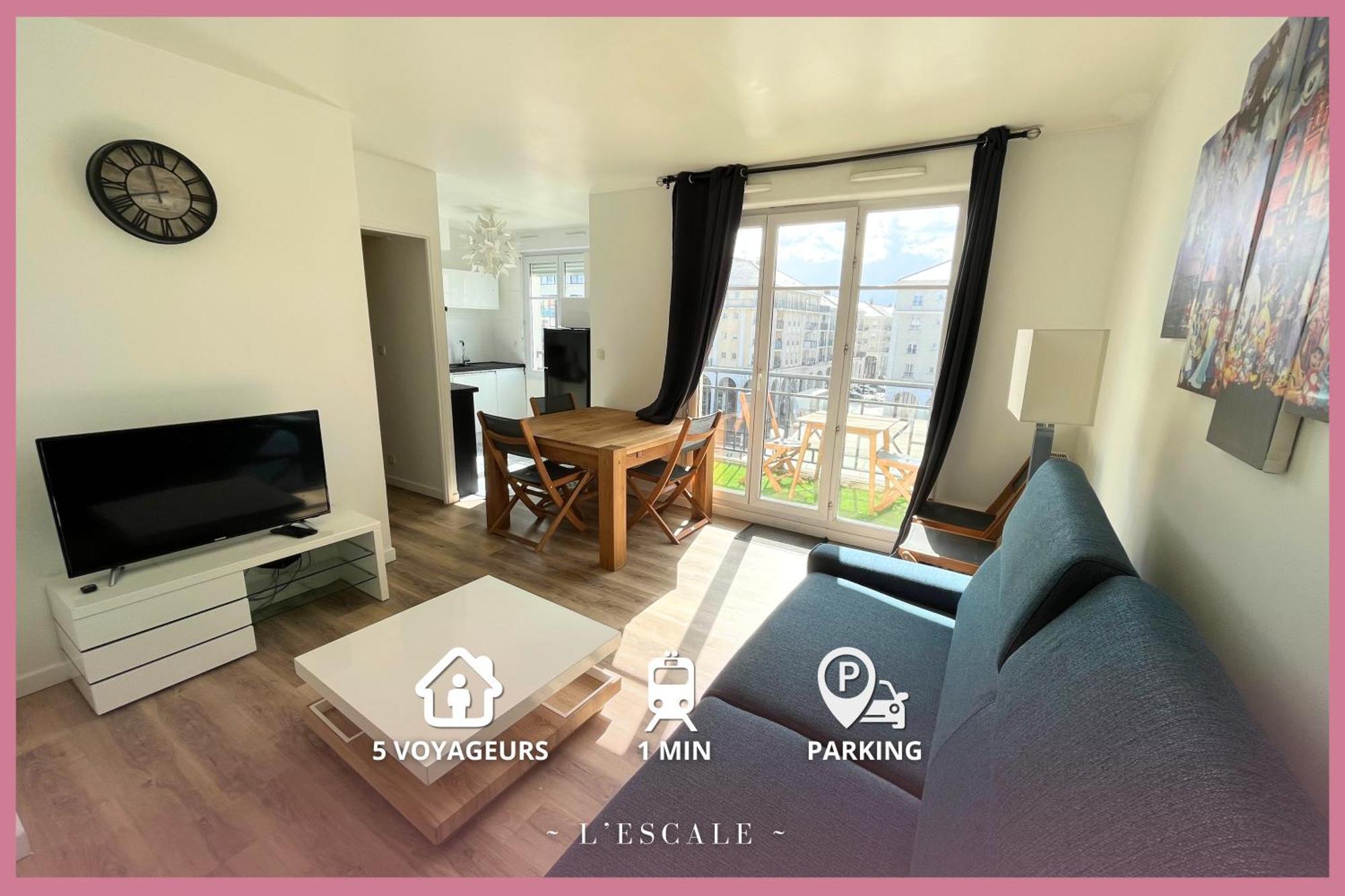 Appartamento L'Escale - T3 Cosy - Parking, Rer A Et Disneyland Bussy-Saint-Georges Esterno foto